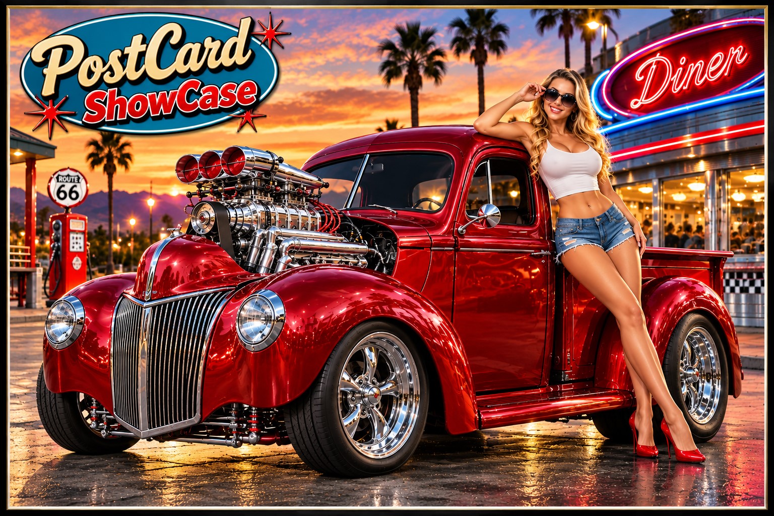 Route 66 Diner Postcard Showcase (1536 x 1024)